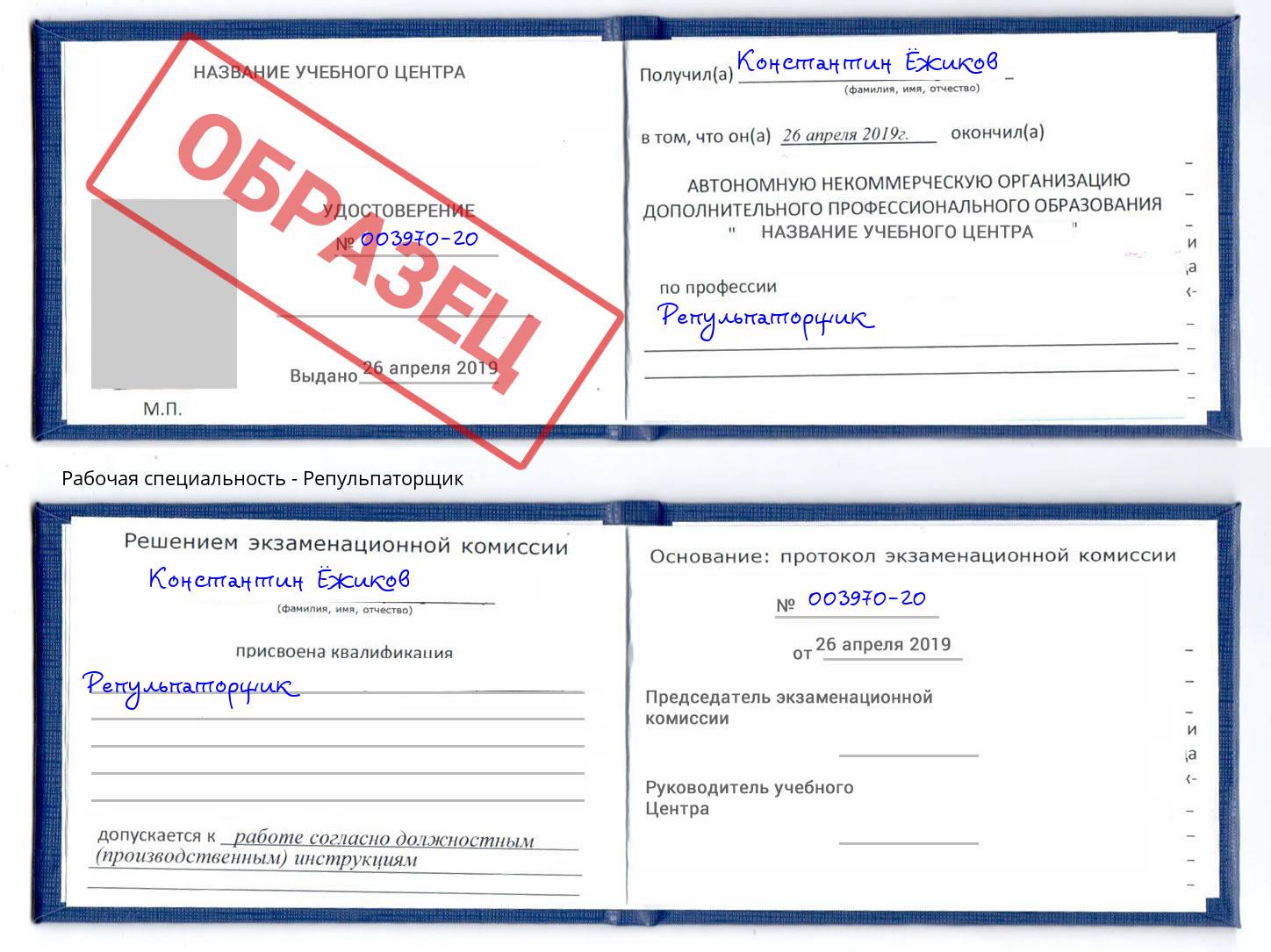 Репульпаторщик Боровичи